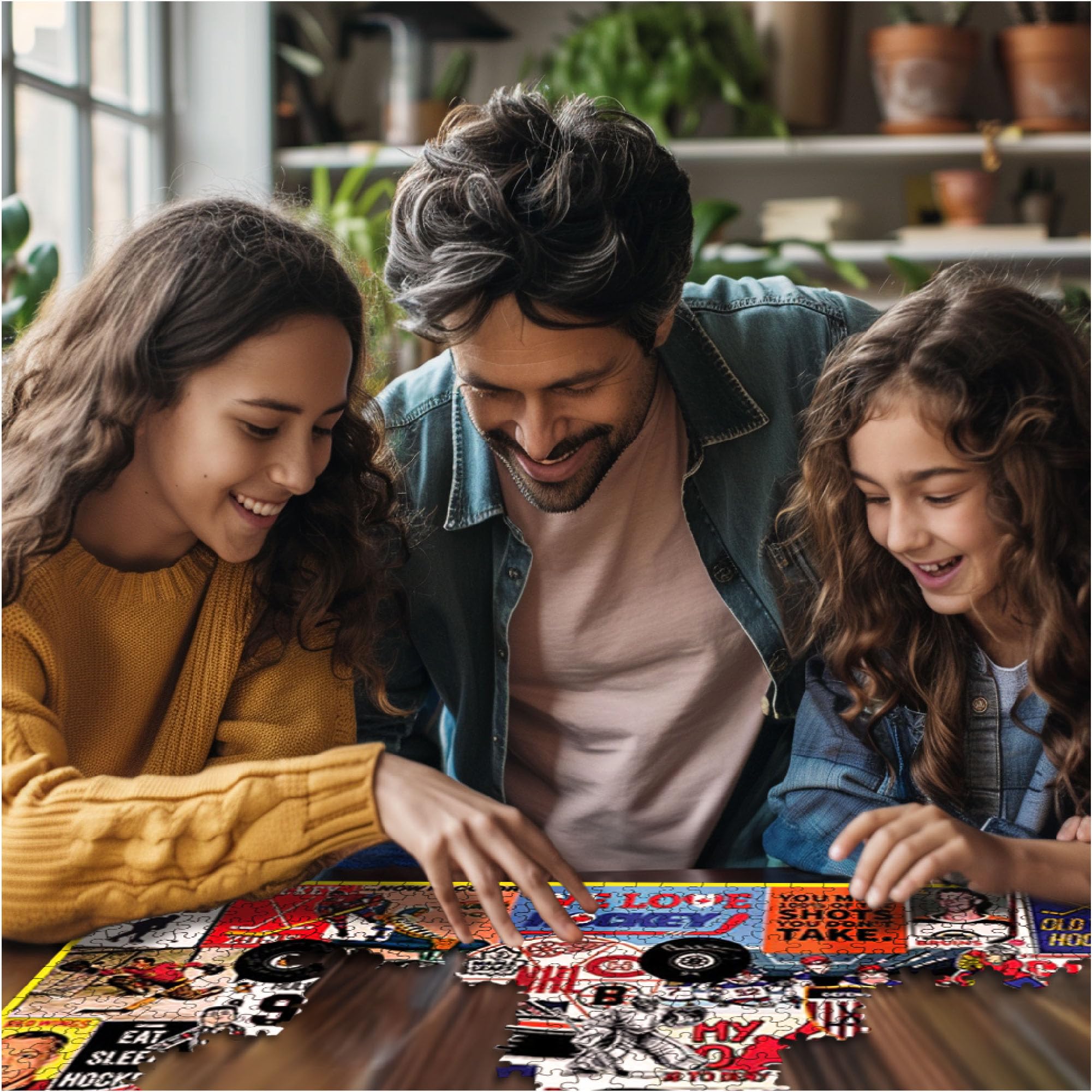White Mountain - I Love Hockey, Puzzle da 1000 pezzi, Hockey Puzzle, NHL