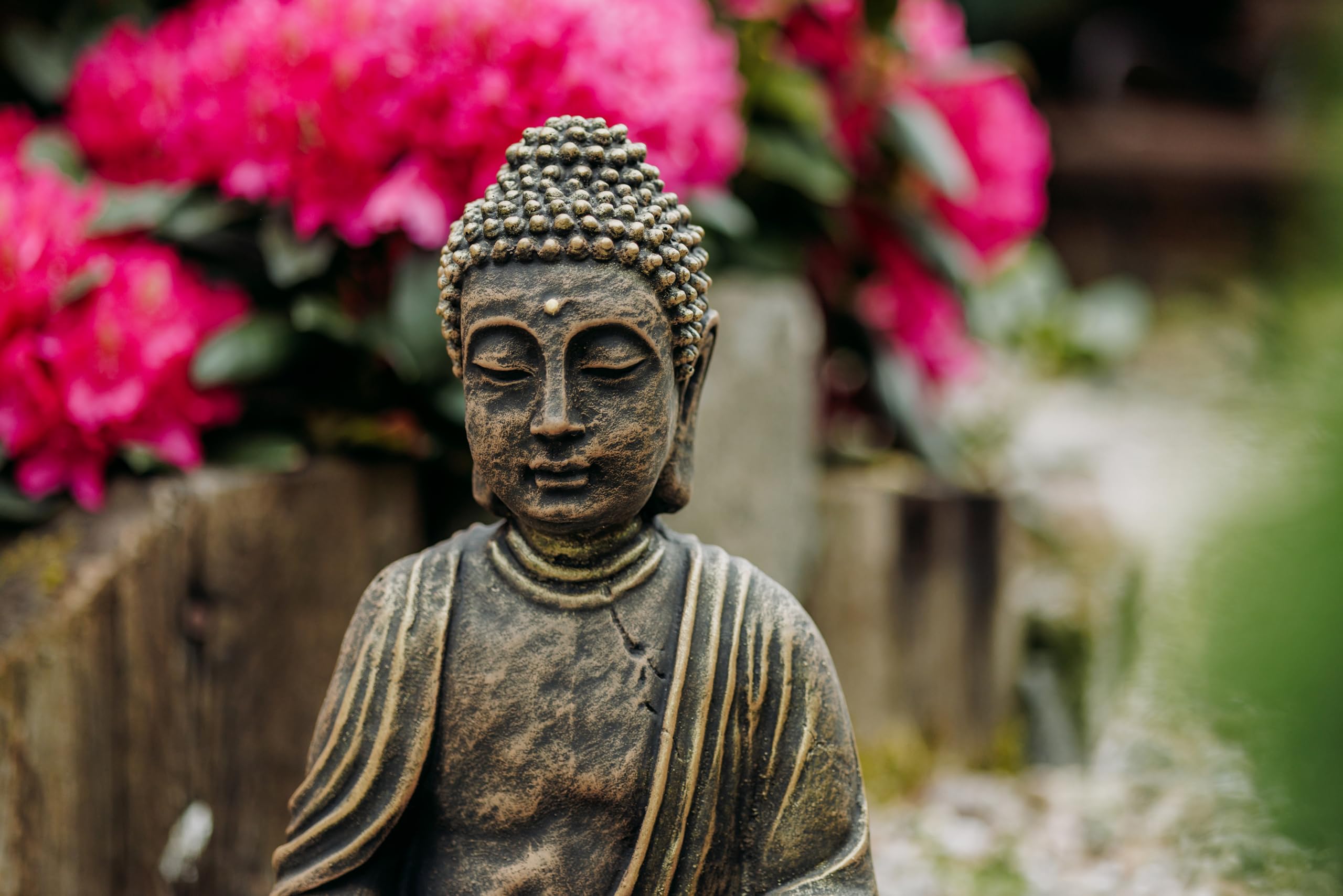 Grande pietra solida color Buddha esclusiva Monk of stone cast antigoccia