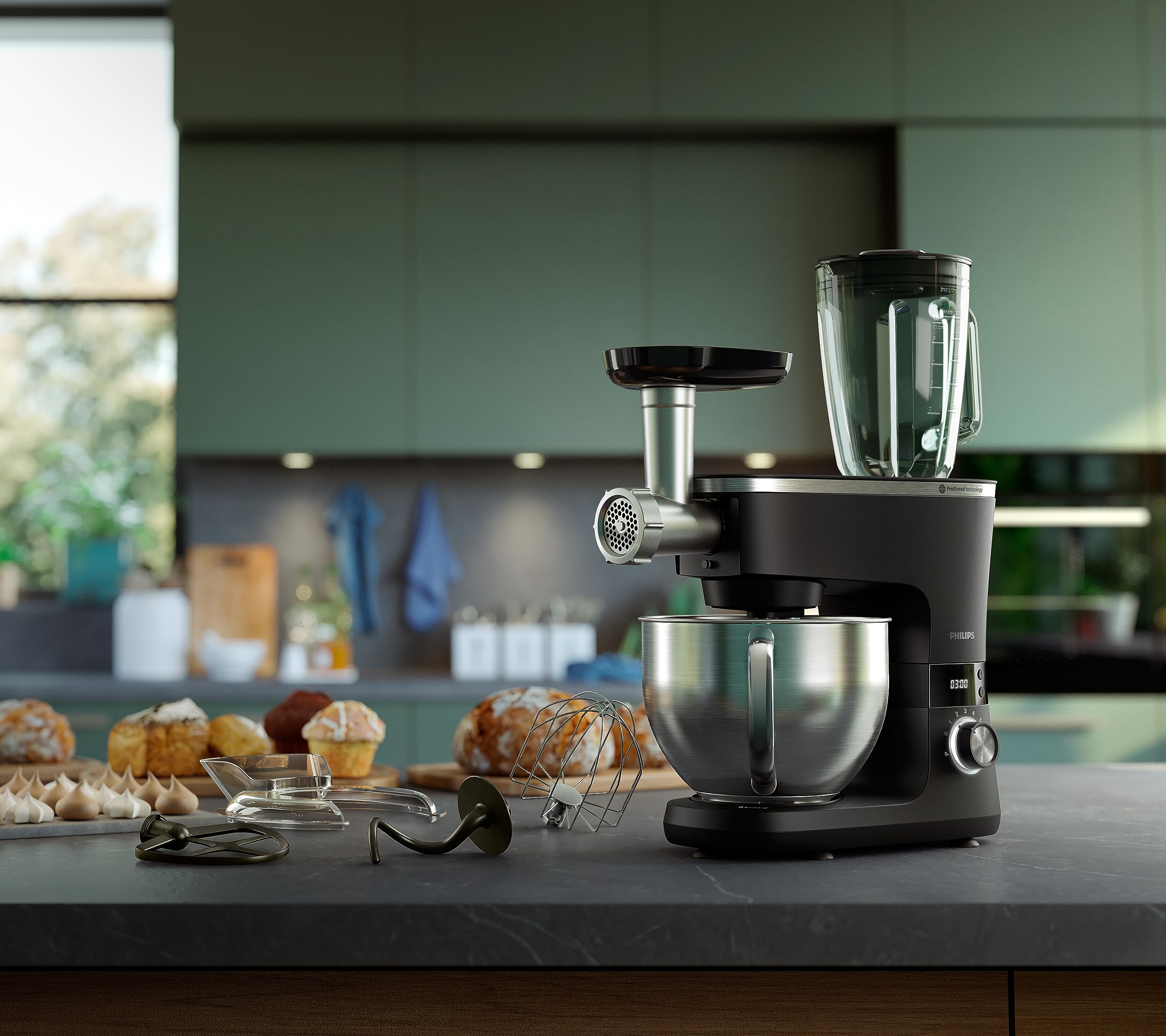 Philips Domestic Appliances Bol de blender. 1,5 litre Bol en verre. Technologie ProBlend. Compatible lave-vaisselle. Transparent. (HR0721/00)