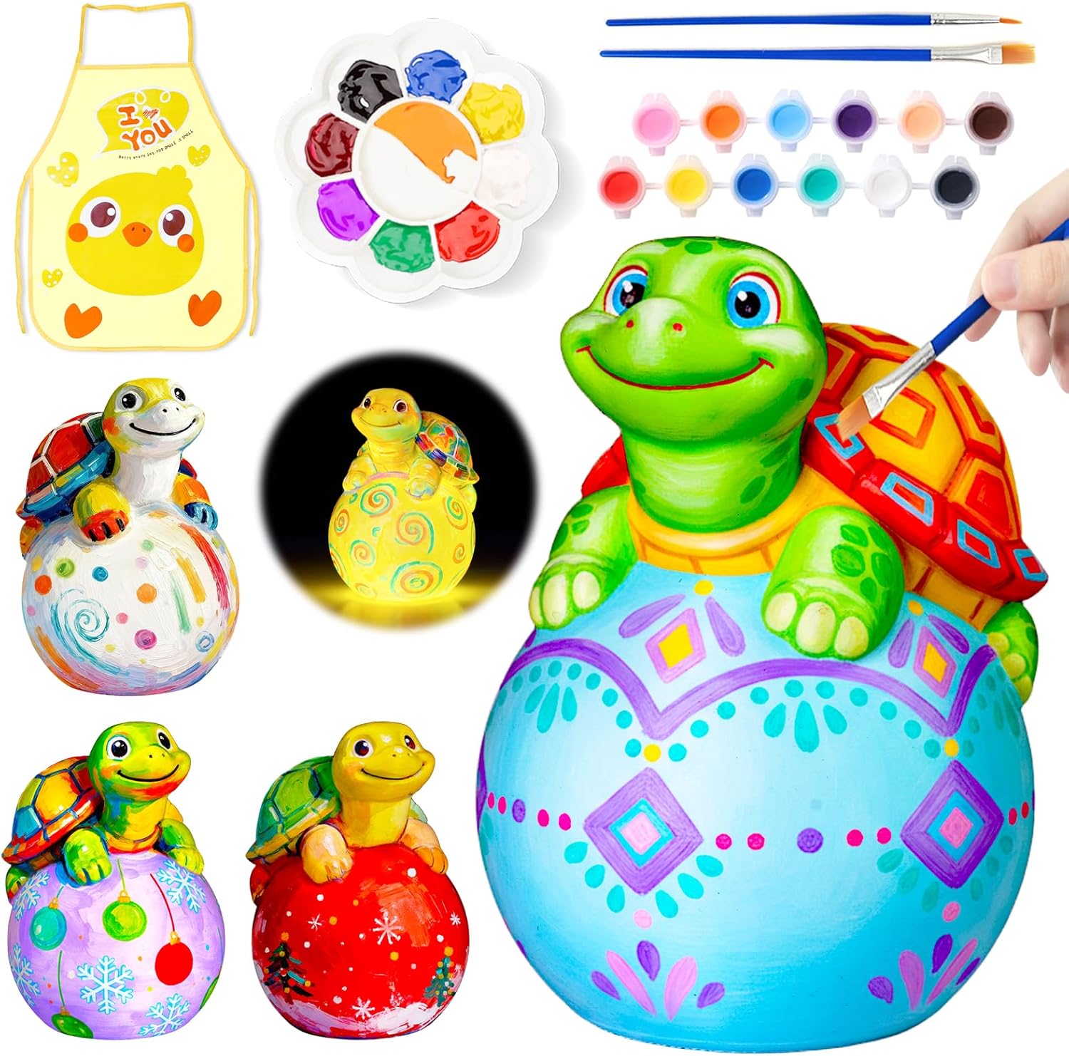 Paint Your Own Axolotl Lamp Kit, Arts and Crafts for Kids Ages 8-12, DIY Axolotl Toys Tap Night Light, Arts and Crafts for Kids 4-6, Painting Kit Birthday Gifts for Girls Boys Ages 3 4 5 6 7 8 9 10+
