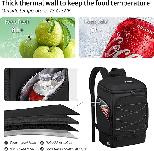 Miniatura 2 de Mochila de fútbol, bolsa de fútbol con soporte para pelotas, incluye zapatos de tacos separados y compartimento para bolas, bolsas de equipo