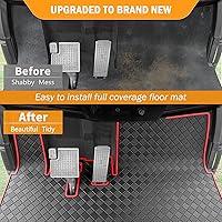 Vista 45 de Golf Cart Floor Mat for Yamaha,Customize Non-Slip Full Coverage Liner Matt Replacement Fits to Yamaha G29/Drive, Drive2,Adventurer,QuieTech