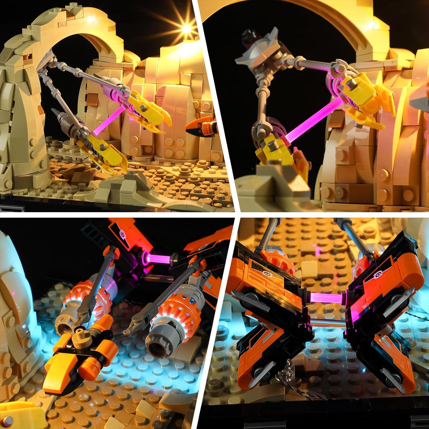 BRIKSMAX Led Lighting Kit for Lego-75380 Mos ESPA Podrace Diorama - Compatible with Lego Star Wars Building Set- Not Include Lego Set