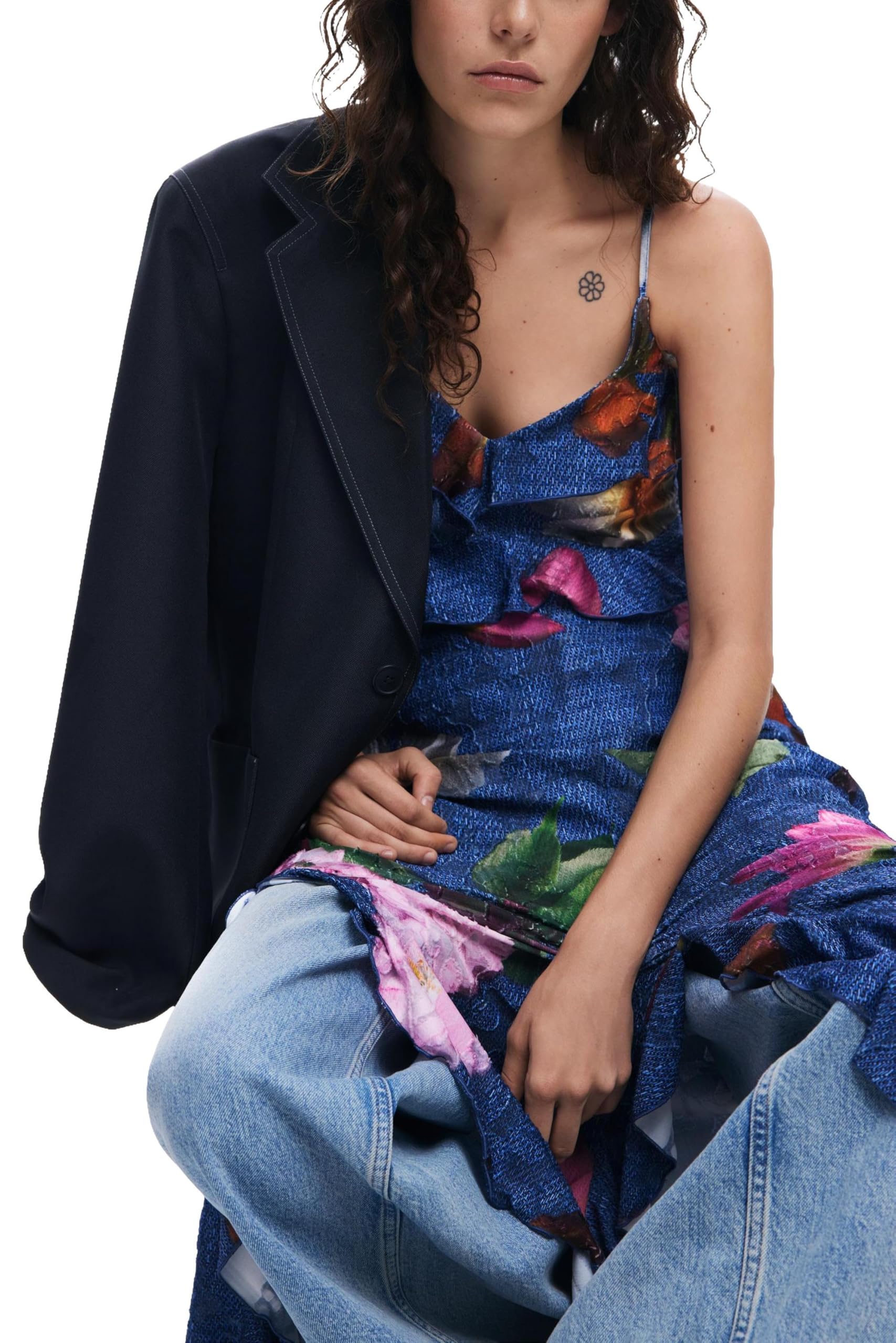 Desigual Vest_Apolo Casual Dress Mujer (Pack de 1)