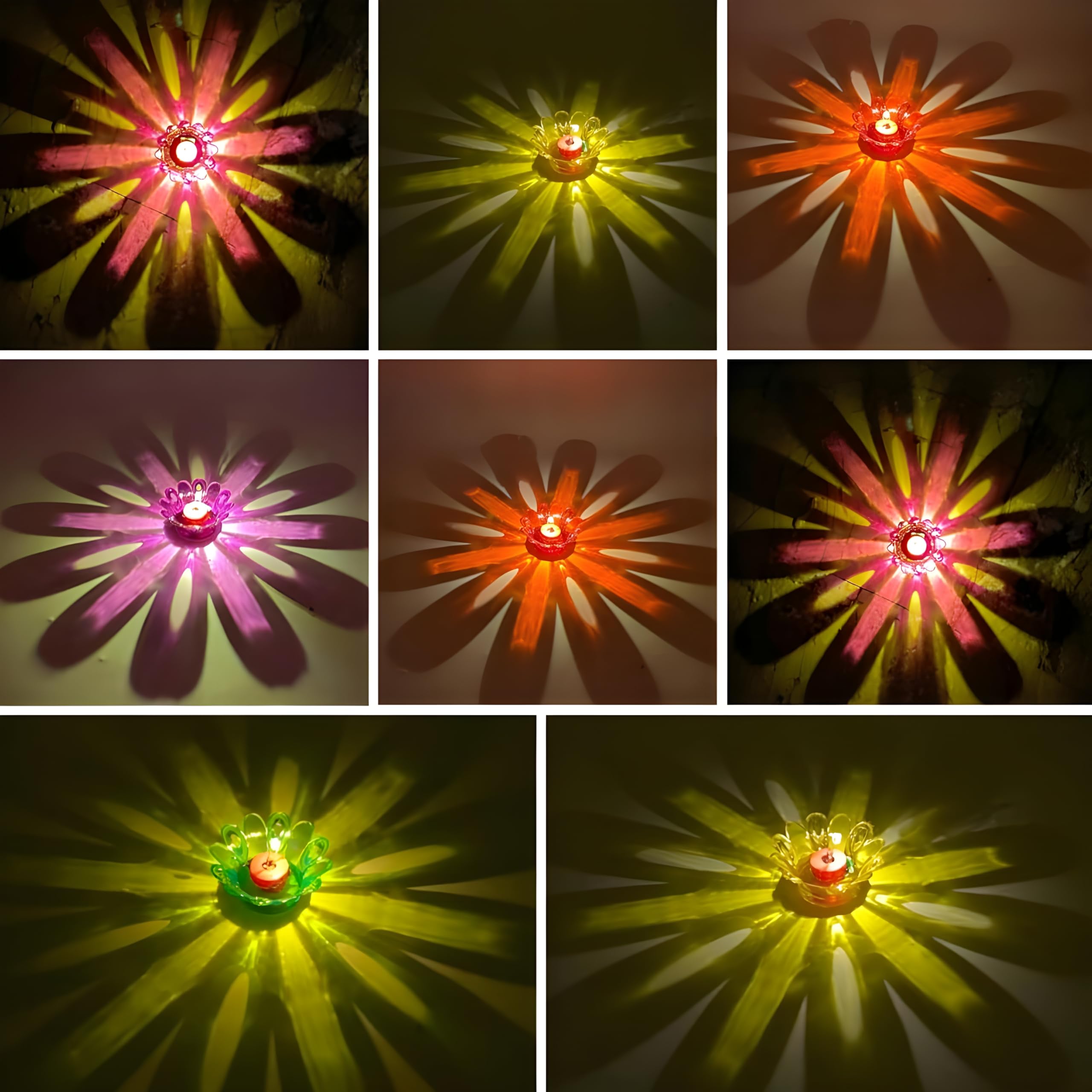 Sangpri 2 in 1 Water Sensor Diyas for Diwali - 3D Reflection LED Diya Set of 8 (Multi-Color) | Reflection LED Diyas with Water Sensor | Perfect for Festivals & Home Decor (B0DGY1ZSB7) Amazon Price History, Amazon Price Tracker