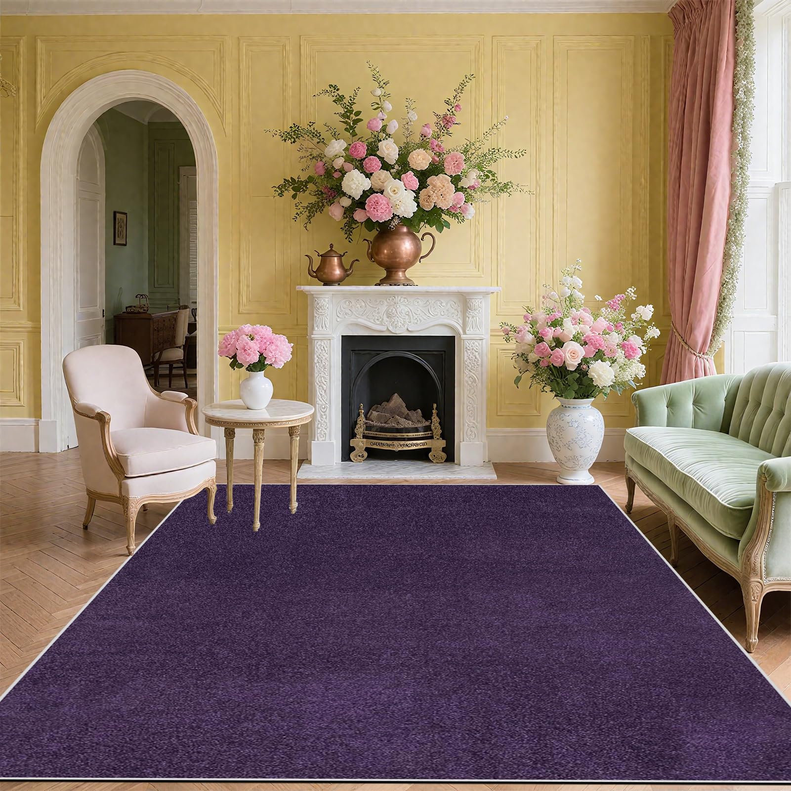 Fjhaeuo Carpet Runner for Hallway Non Slip Long Kitchen Runners Large Rugs Living Room, Short Pile Washable Rug Area Rugs for Bedroom Dining Room bathroom sink carpet 180 x 270 cm โ image 1