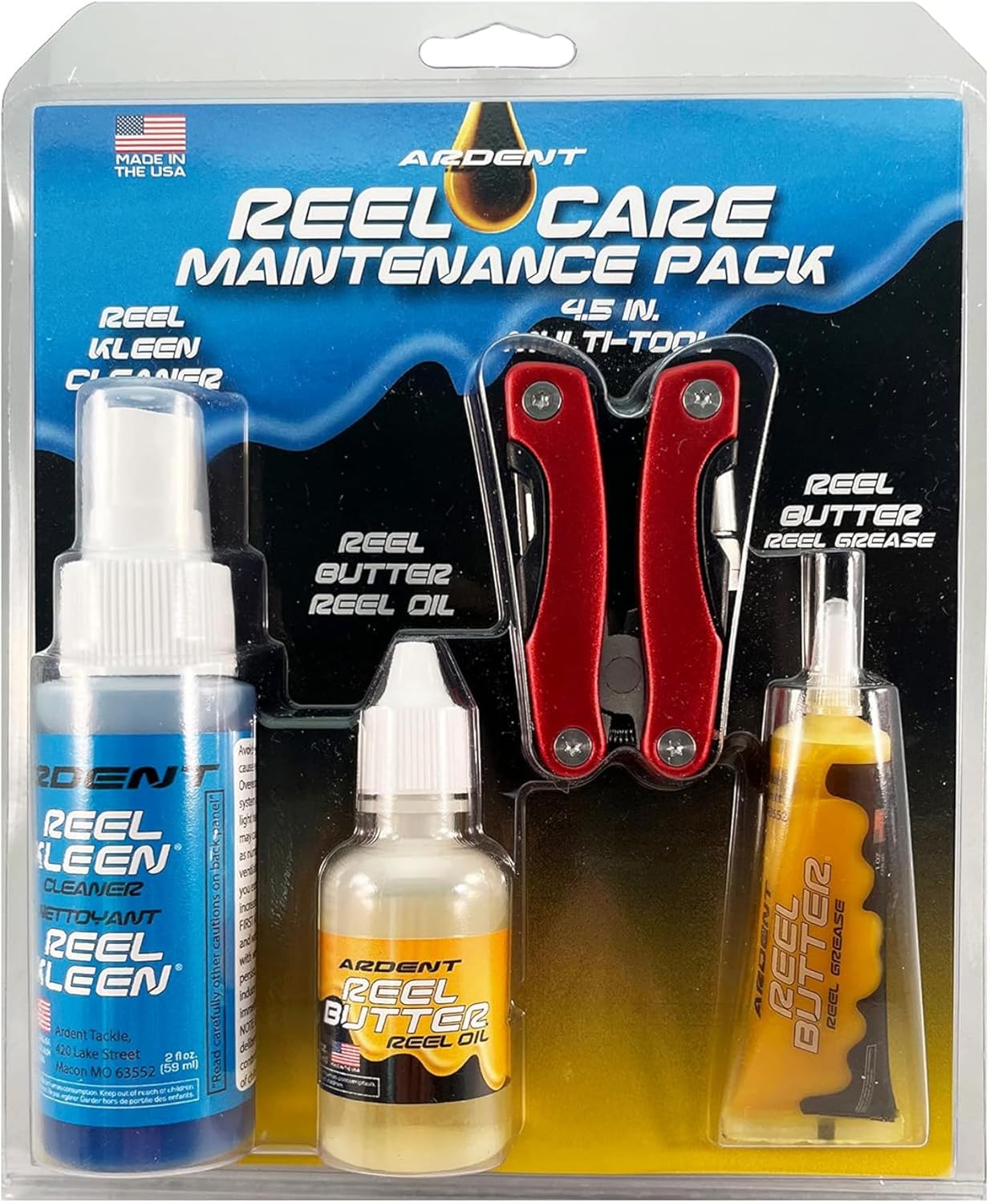 Ardent Freshwater Fishing Reel Care Pack, Long Lasting Protection, Prevent Corrosion, Smooth Casting, Made in The USA