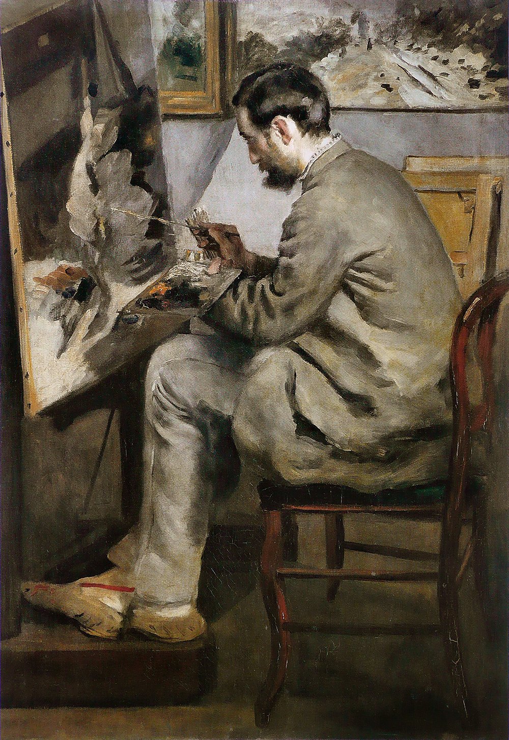 Affiche Renoir Frederic Bazille grand format pour décoration murale élégante