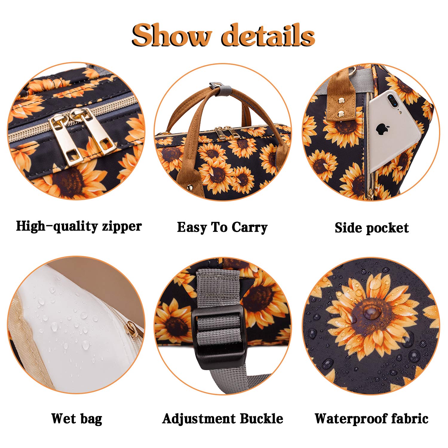 Wickeltasche, Rucksack für Damen, wasserdicht, Windeltasche für Mütter, Babypflege, Reisen, Geschenk