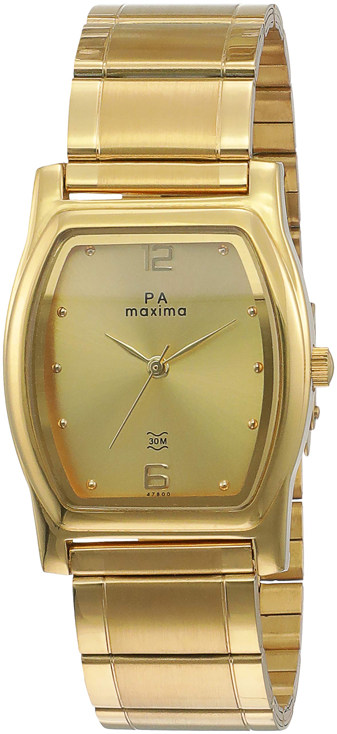 Maxima Stainless Steel Analog Champagne Dial Men Watch - 47802Cmgy, Gold Band (B07CSX2MJR) Amazon Price History, Amazon Price Tracker