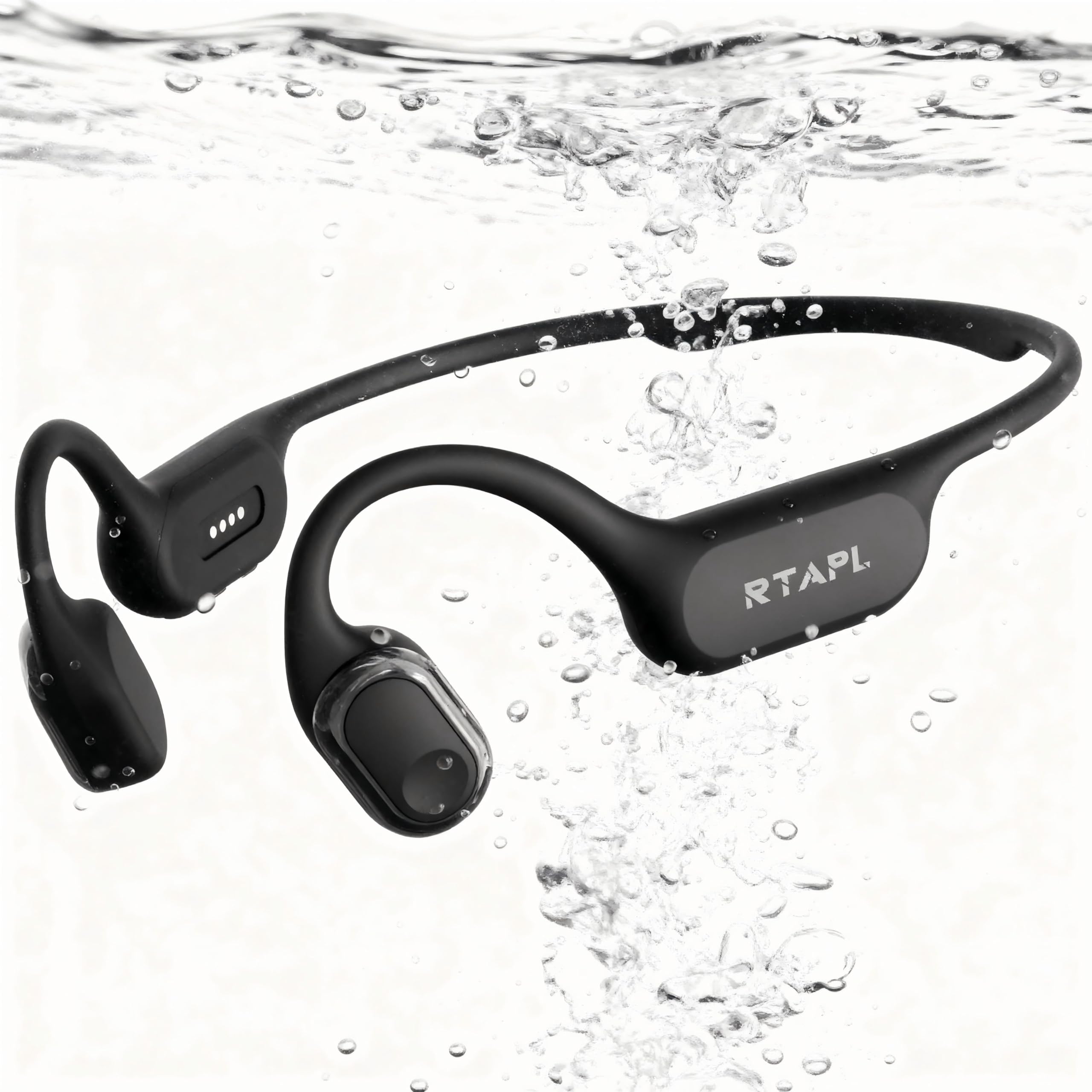 Bone Conduction Wireless Headphones, Black, Open-Ear Design, Sports and Fitness Audio Device-image-24