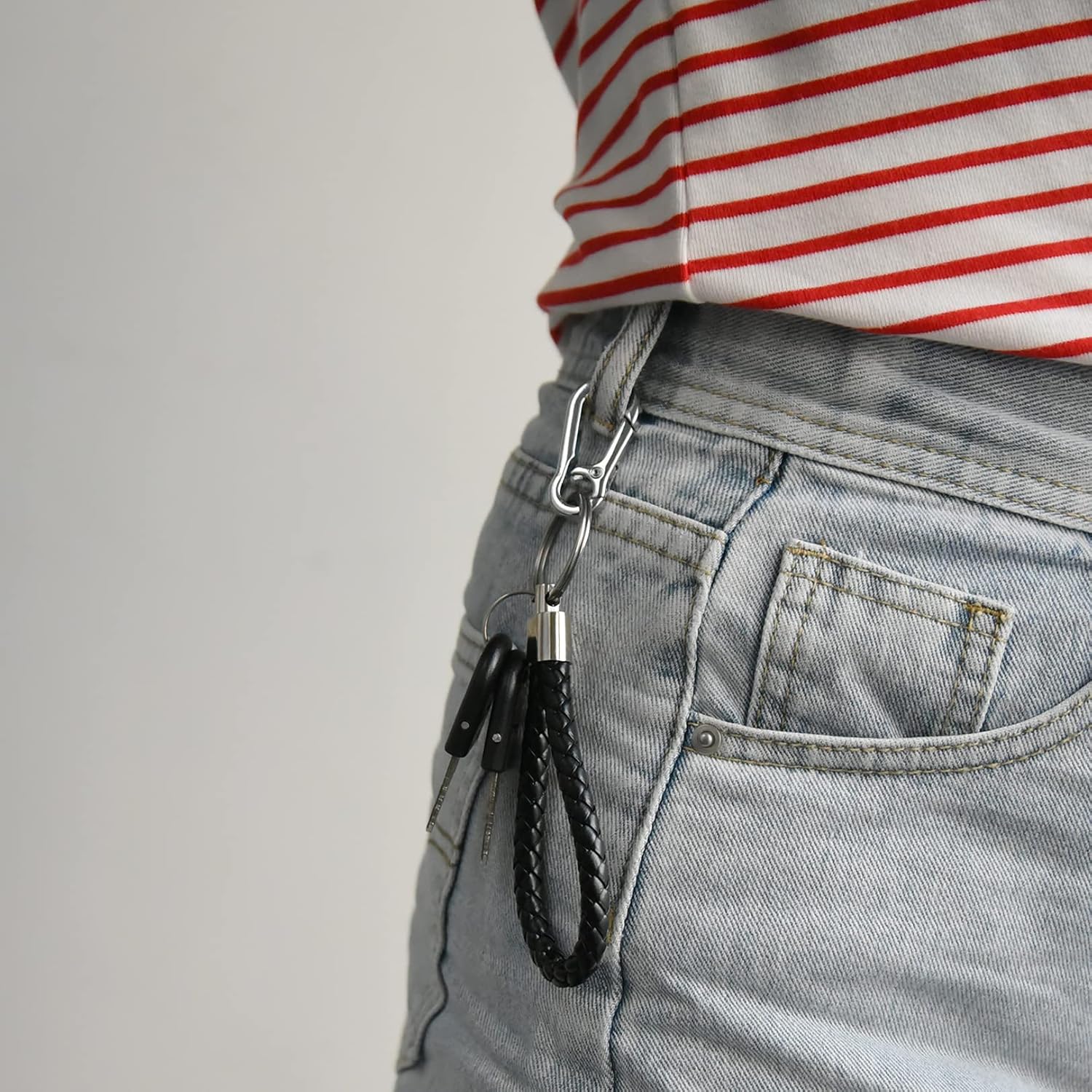 Hapeper Metal Keychain Keyring Key Ring Holder Organizer for Car Keys, Key Finder (2 pcs) at  Women’s Clothing store