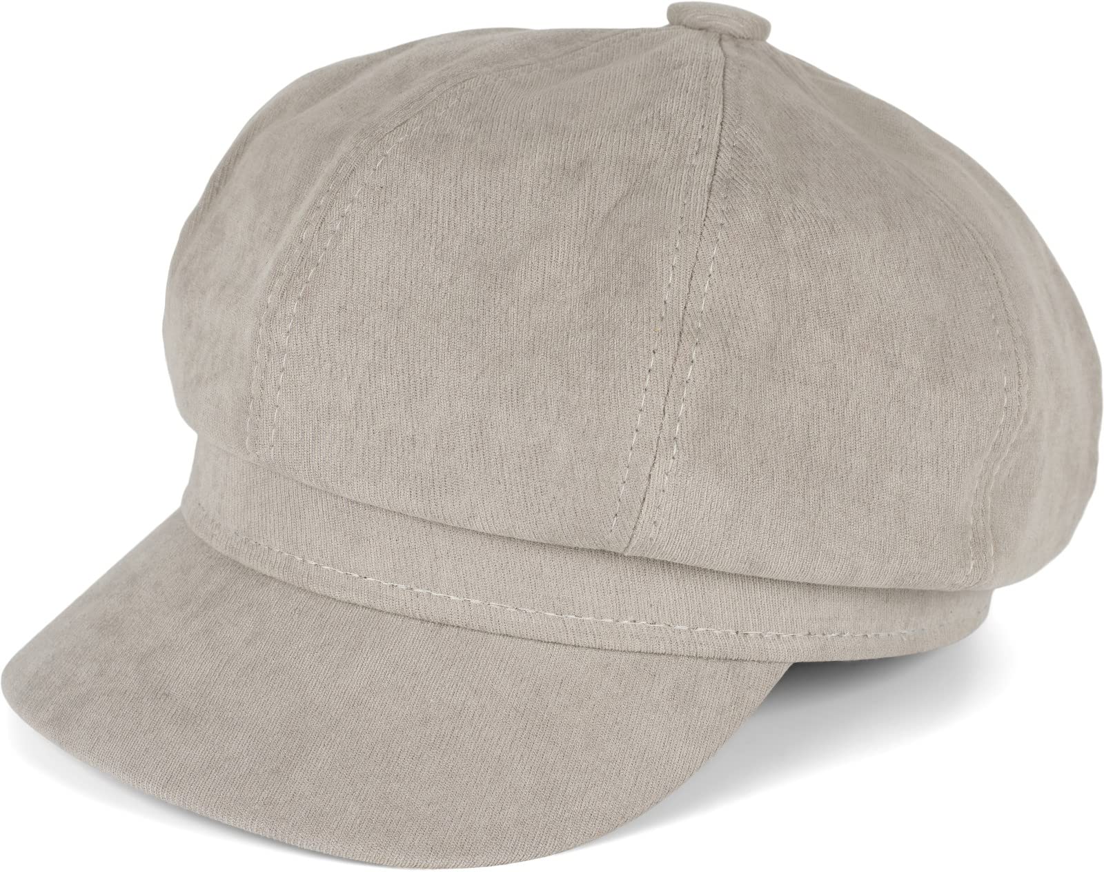 styleBREAKER Gorra Globo de Tela Suave para señoras, Sombrero de Pico Estilo Vintage, Gorra Deslizante Bakerboy, Gorra Newsboy 04023086