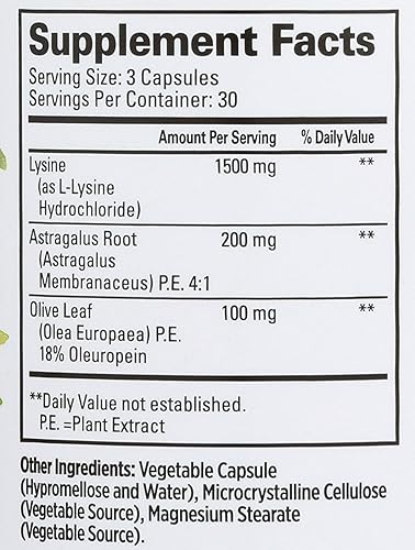 Miniatura 4 de Quantum Health, Super Lysine Plus Super Immune, 90 unidades