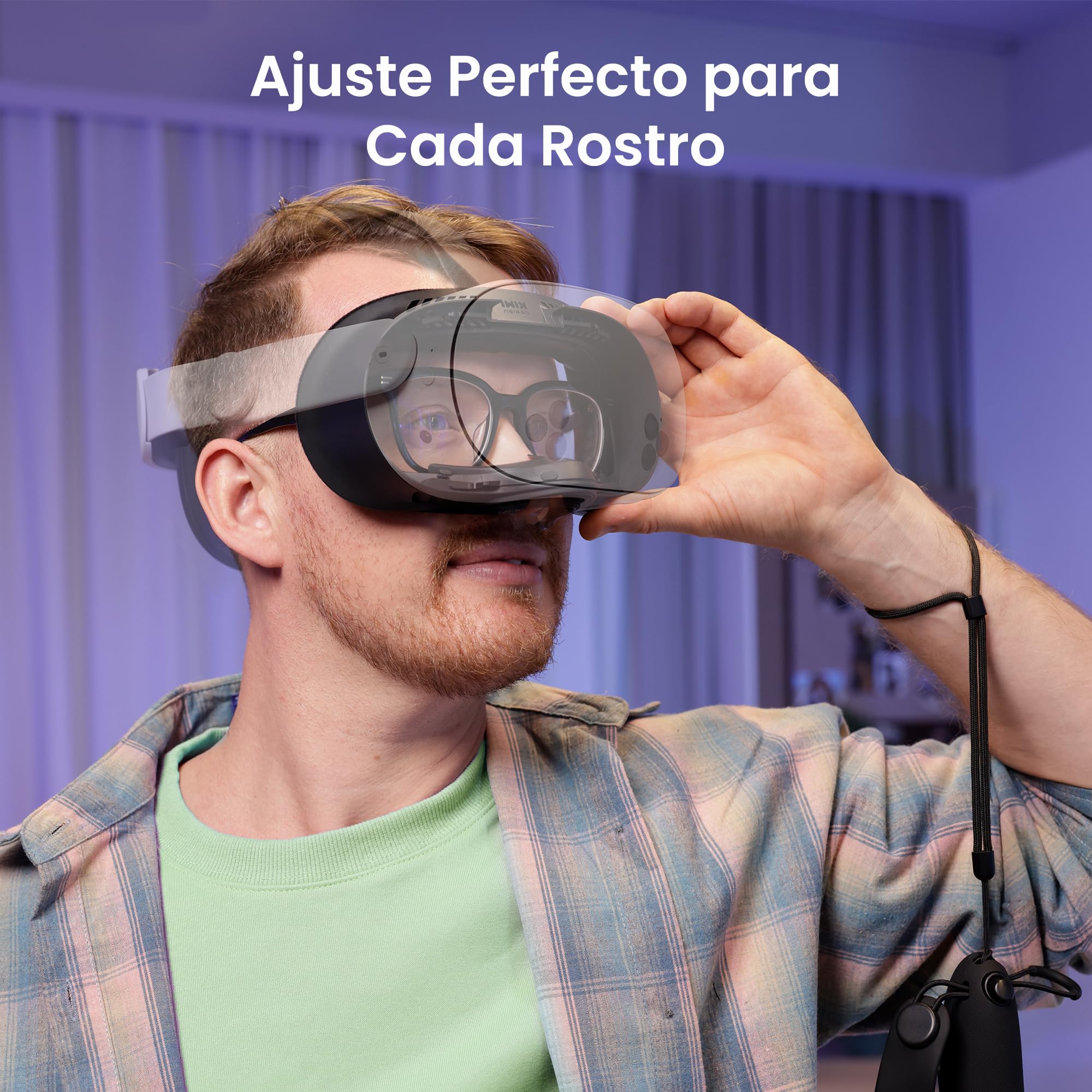 KIWI design V4 Face Cover,2 Almohadilla de Interfaz Facial Compatible con Meta Quest 3S, No Compatible con Meta Quest 3