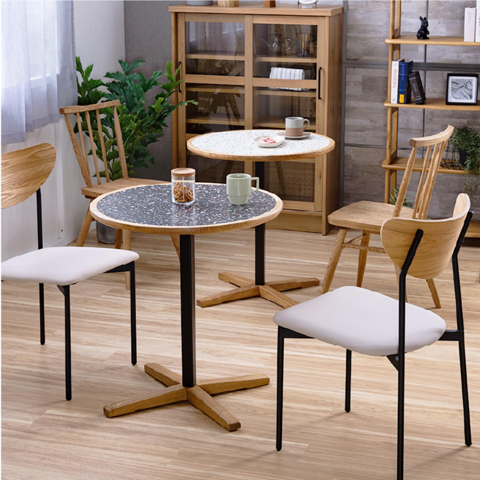 IDEE カフェテーブル 5点セット】 IDEE カフェテーブル ダイニング 