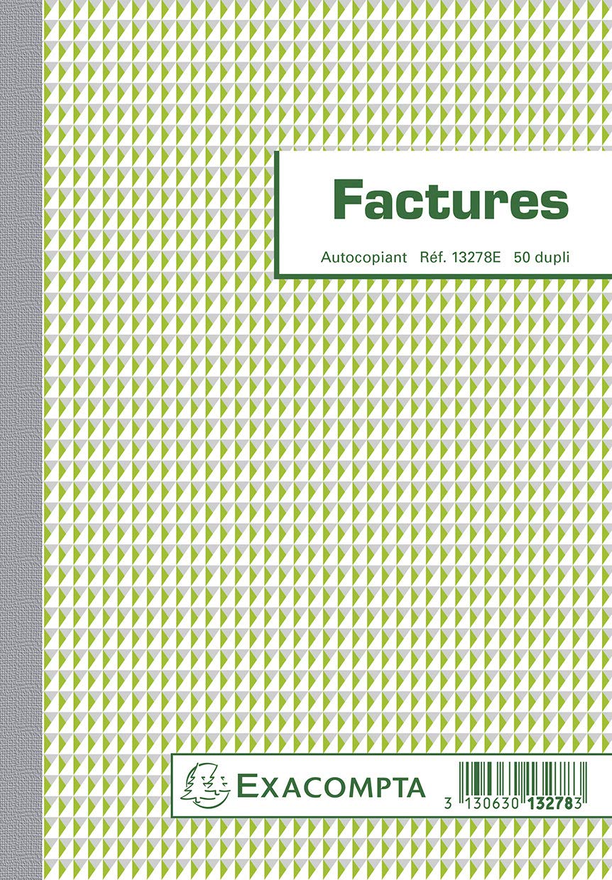 Manifolds factures - 50 feuillets autocopiants - sous film par lot de 5