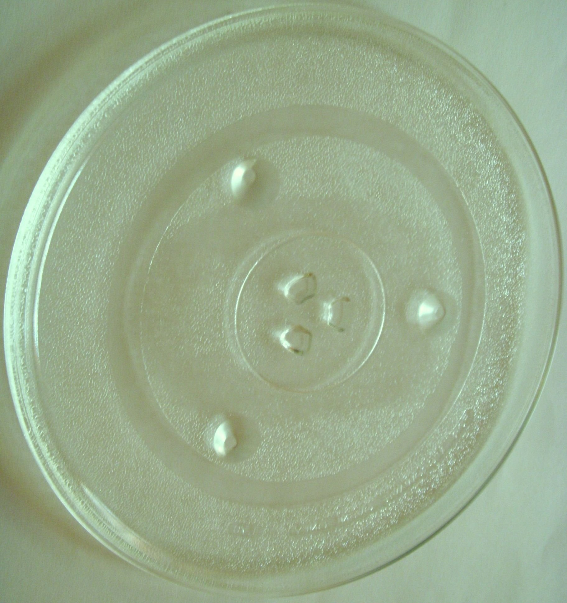 Mikrowellenteller 31,5 Cm Glas - Ersatz Drehteller Mit Y-Drehkreuz Aufnahme