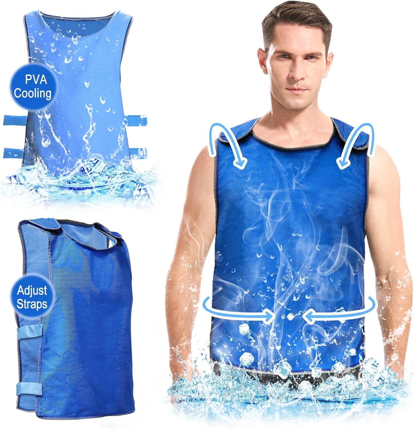 Amazon.com: HJDHS Cooling Vest for Men Women - Adjustable Shoulder and ...