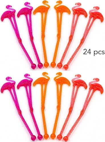 Miniatura 4 de Ultimate Bar Caddy Surtido Swizzle Sticks, popotes flexibles desechables (2 tamaños), kit de repuesto ideal para fiestas de bar para organizadores