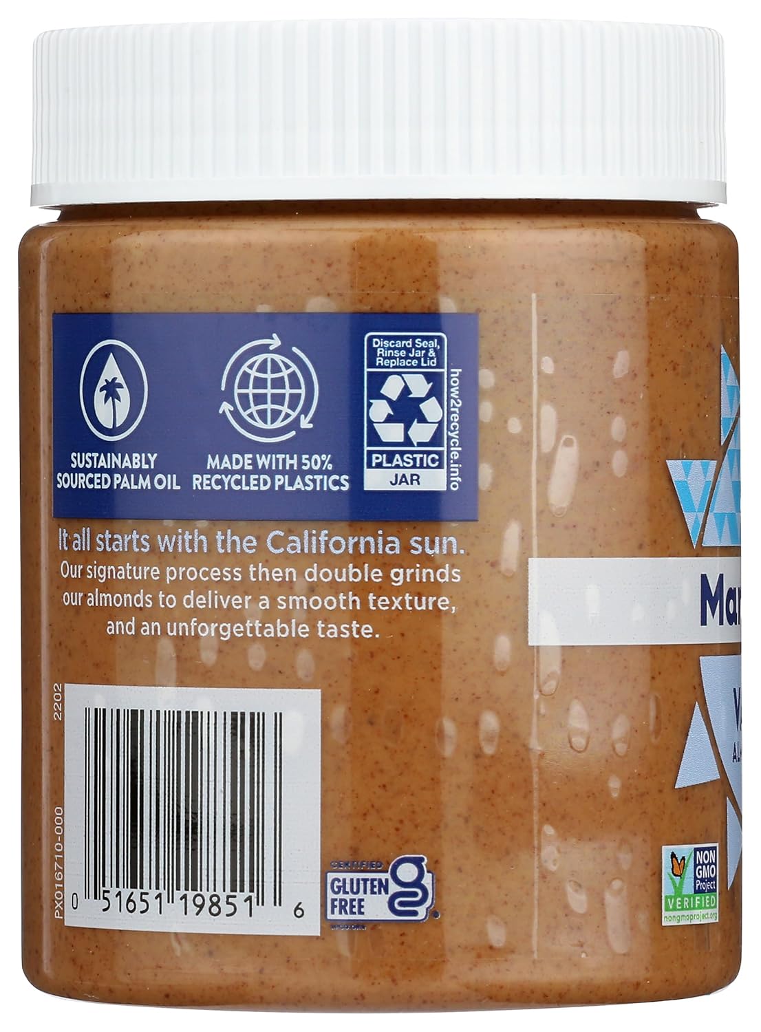 MaraNatha Vanilla Raw Almond Butter, Non GMO, 12 Ounces (Pack Of 6)