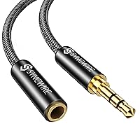 Vista 1 de Syncwire - Cable de extensión para auriculares - 6 pies [Sonido Hi-Fi][Conector chapado en oro][TRS] Cordón de extensión de audio macho a hembra