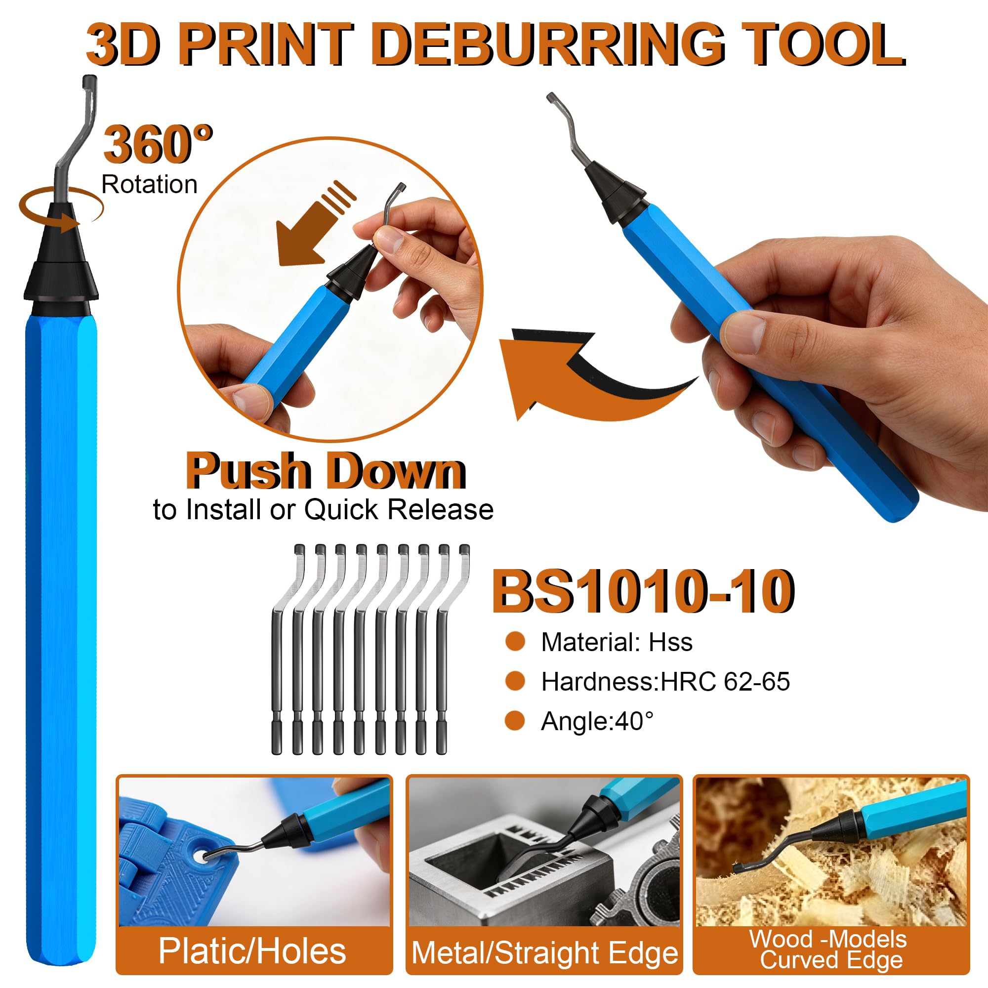 Accesorios para impresora 3D, kit de herramientas para impresora 3D, 41 piezas