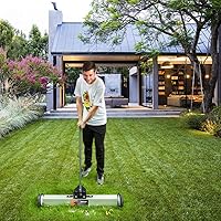 Vista 3 de Ochine Barredora magnética de alta resistencia con ruedas, 30 libras de capacidad, herramienta de recogida de piso con mango de liberación