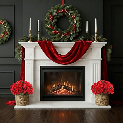 Miniatura 9 de Hananona 6 flores artificiales de geranio para exteriores, flores rojas de seda de geranio para exteriores, resistentes a los rayos UV, flores de