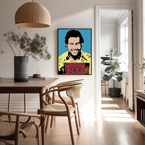 Miniatura 5 de Poster Master Póster de Pablo Escobar Mugshot de Pablo Escobar - Arte del Cartel de Medellín - Arte criminal Mastermind - Decoración de pared para