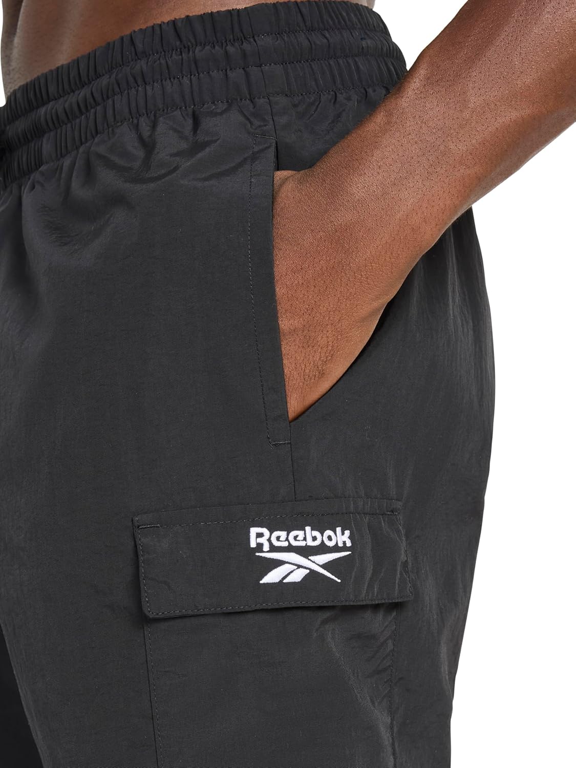 Reebok Apparel Men's Ri Utility Woven Cargo Short, Black - Image 5