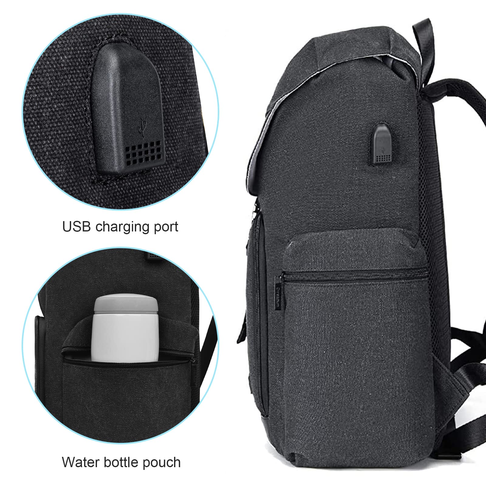 Cwatcun Camera Rugzak DSLR SLR Camera Tas met 15,6 Cwatcun Camera Rugzak DSLR SLR Camera Tas met 15,6