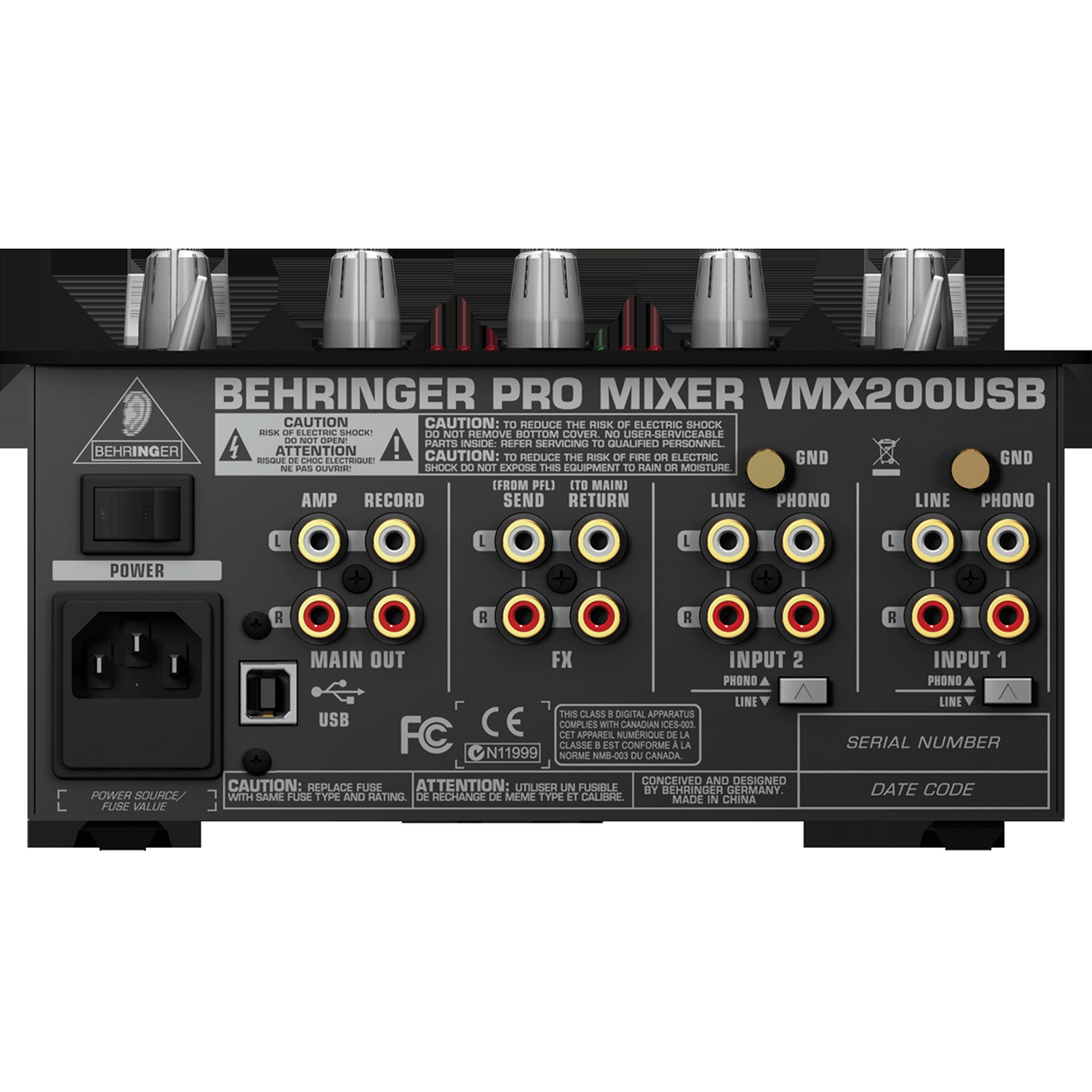 DJ PRO　MIXER　VMX200 Amazon.com: Behringer PRO MIXER VMX200USB Mezclador profesional de
