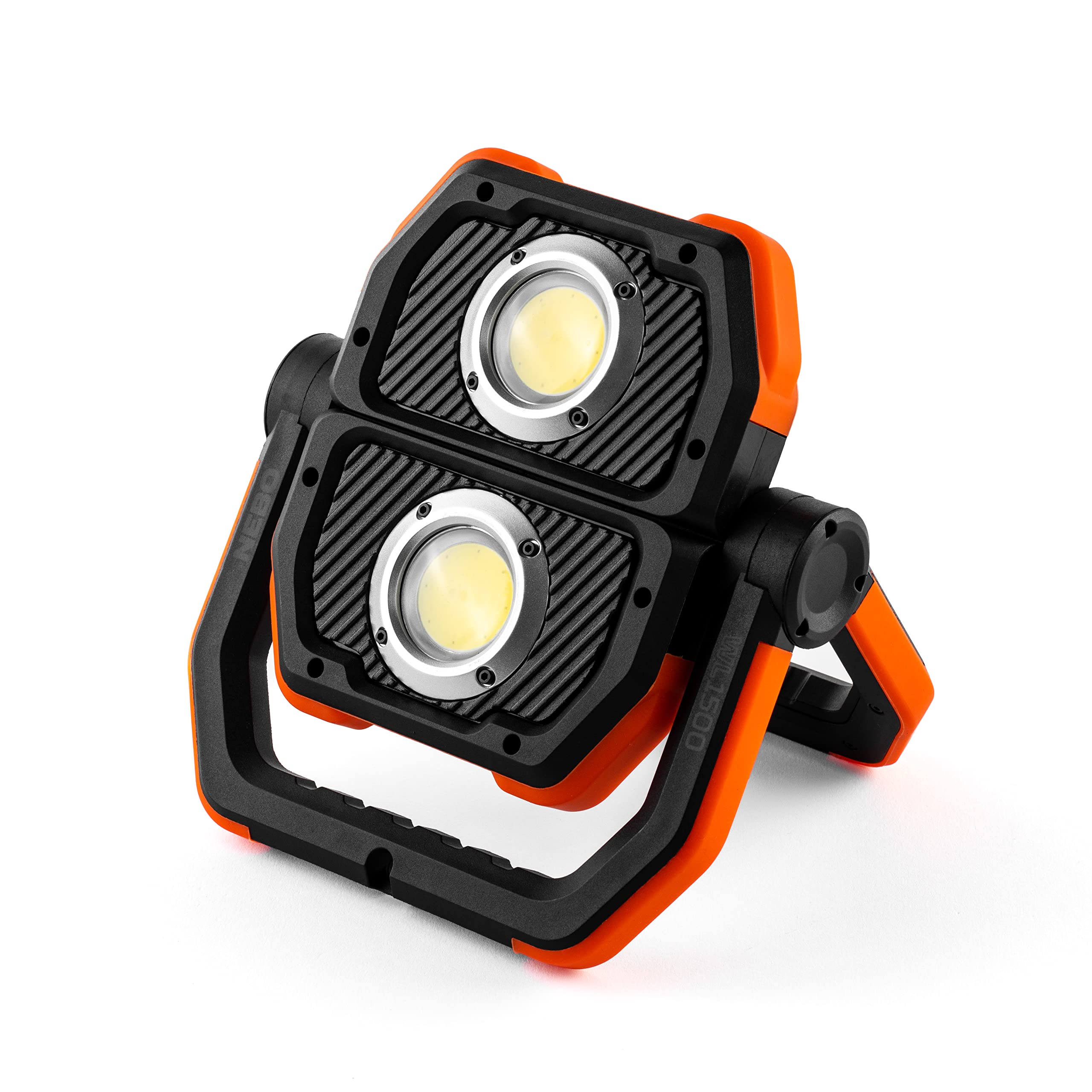 NEBOMaster Series WL1500 Omni-Directional C.O.B. Work Light, Waterproof & Impact-Resistant Work Light Features Two Magnetic Arms and Two Adjustable C.O.B. Light Panels