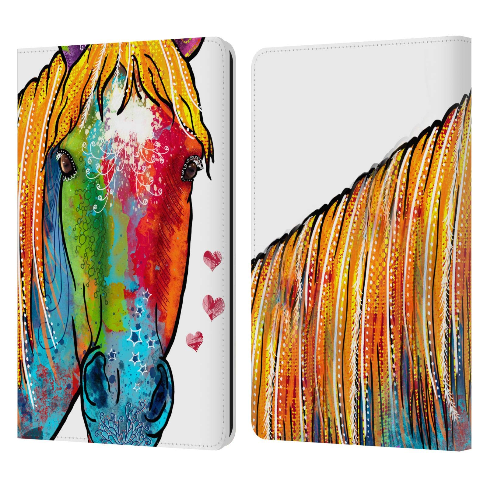 Head Case Designs Officially Licensed Duirwaigh Horse Animals Leather Wallet Case Compatible with Kindle Paperwhite 1/2 / 3