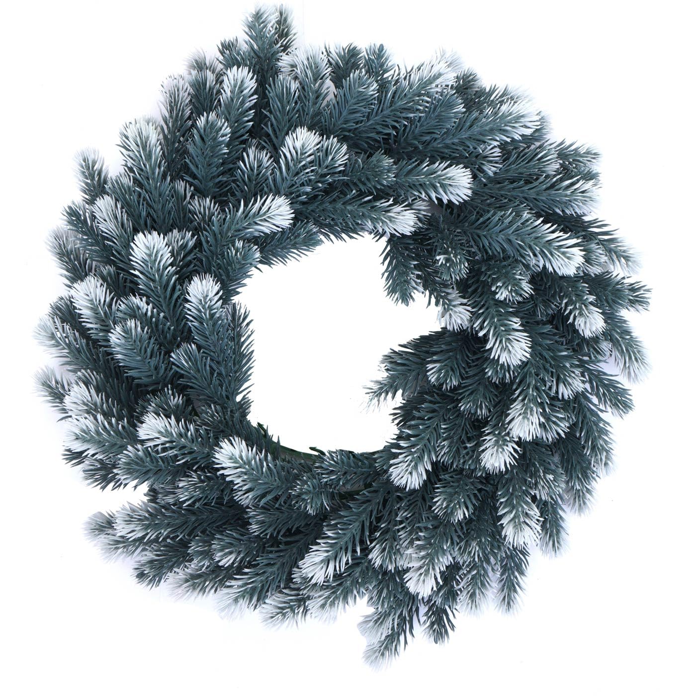 Couronne Artificielle HWC-O98 Ø 60 cm Sapin avec Neige