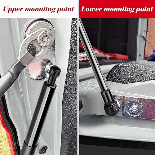 Miniatura 6 de Vepagoo Asistencia para portón trasero de camión 43206 para Ford Ranger 2019 2020 2021 2023 2024 Amortiguador de choque para puerta trasera suave