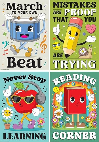 Miniatura 3 de Teacher Created Resources Paquete de póster retro divertido (TCR6964)