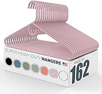 Vista 80 de Neaties Perchas de ropa súper resistentes, paquete de 20 (24 unidades), fabricadas en los Estados Unidos, capacidad de 10 libras, perchas