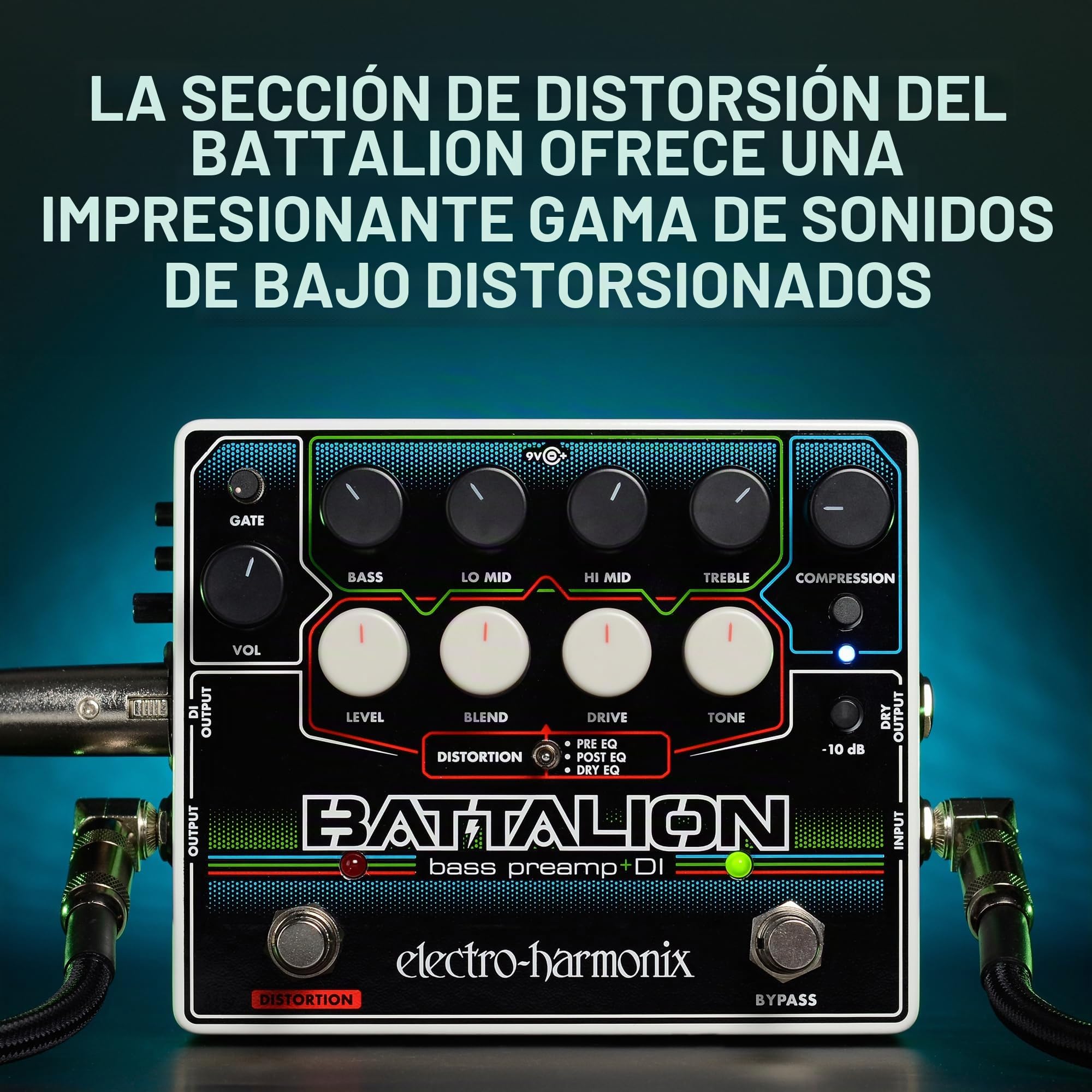Electro Harmonix Battalion Bass Preamp & DI Bass Guitar Effects Pedal