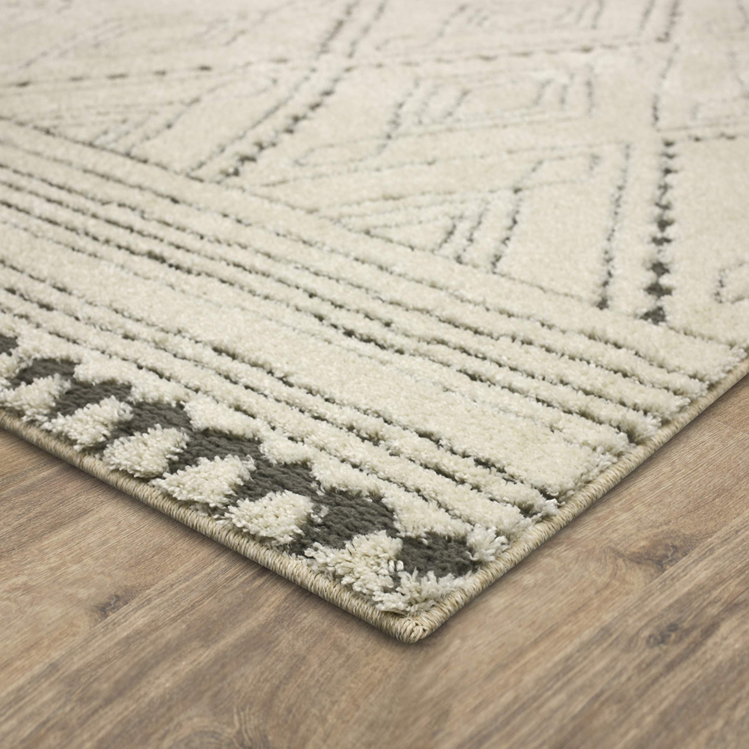Amazon.com: Mohawk Home Nomad Vado Cream Hi/ Low Geometric Diamond 