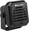 Midland SPK200 Altavoz Externo de 20W IP67 de Servicio Pesado con IA de Aprendizaje de Voz | Base Giratoria de 180 Grados, Compatibilidad Universal con Conector de Audio Estándar de 3.5mm para usar con todos los CB, MXT y Otros 1