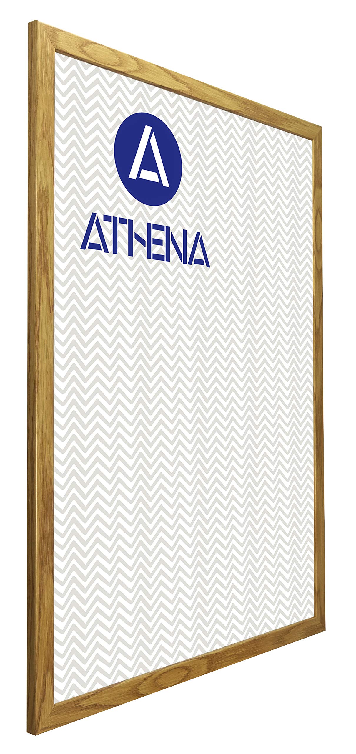 Vivarti Oak Finish Athena Picture Frame (A1 Size, 59.4 X 84 Cm) Portrait Or Landscape Photo Frame With Clear Styrene Sheet & Wall Mounted Hook For Photos, Pictures, Posters, Decor, Certificate Frame