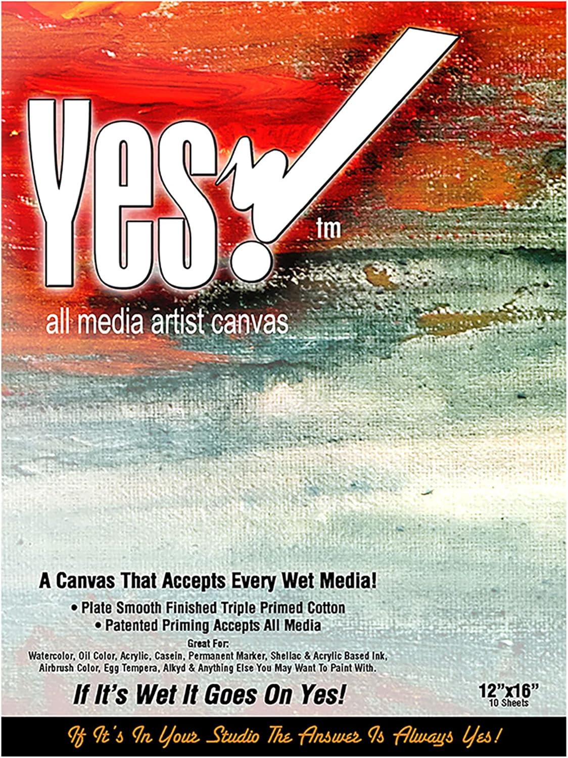 Yes! Canvas Pad 12x16"