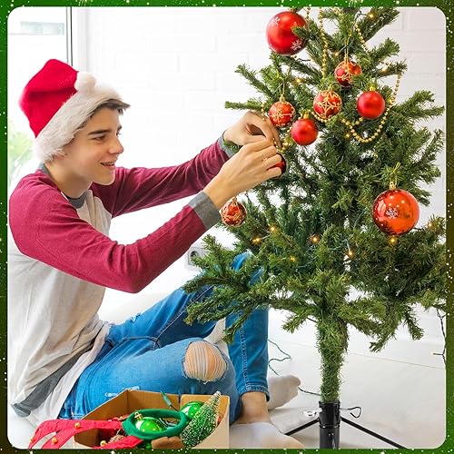 Miniatura 7 de Soporte plegable para árbol de Navidad, soporte plegable de repuesto para árbol de Navidad, base de soporte plegable verde oscuro para Navidad,