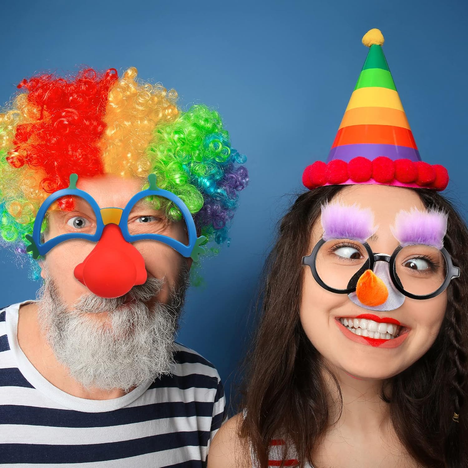 Sumind 6 Pairs Funny Glasses for Adults Disguise Sunglasses Novelty Glasses for Photo Booth Props Costume Party Favors - Image 4