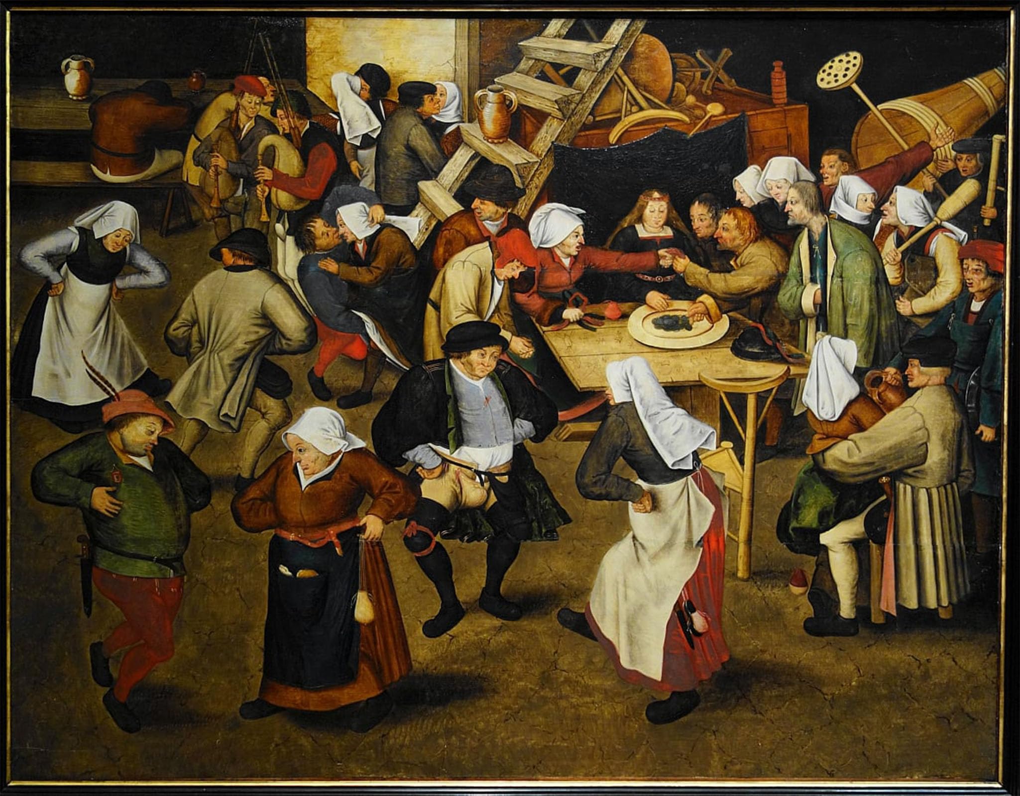 POSTERIIk Famous Print Pop Art Wall Art Graffiti Peasant Wedding by Pieter Brueghel the Younger Art Prints for Home Decor 60x90cm