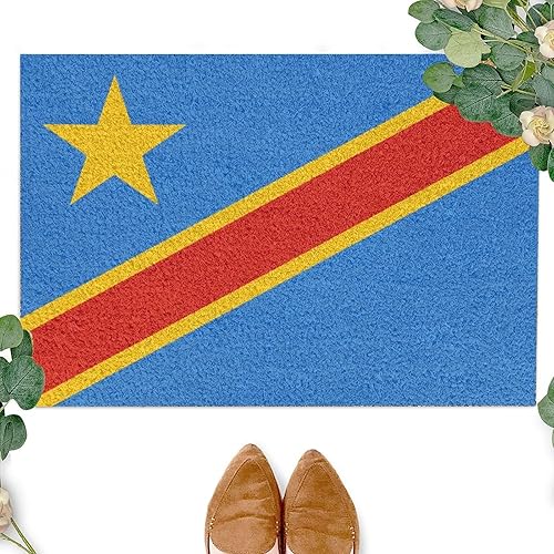 Vista 16 de Tapete de bienvenida con bandera de Brasil, tapete patriótico de bandera nacional, tapete de fibra de coco rústica, tapete de entrada antideslizante