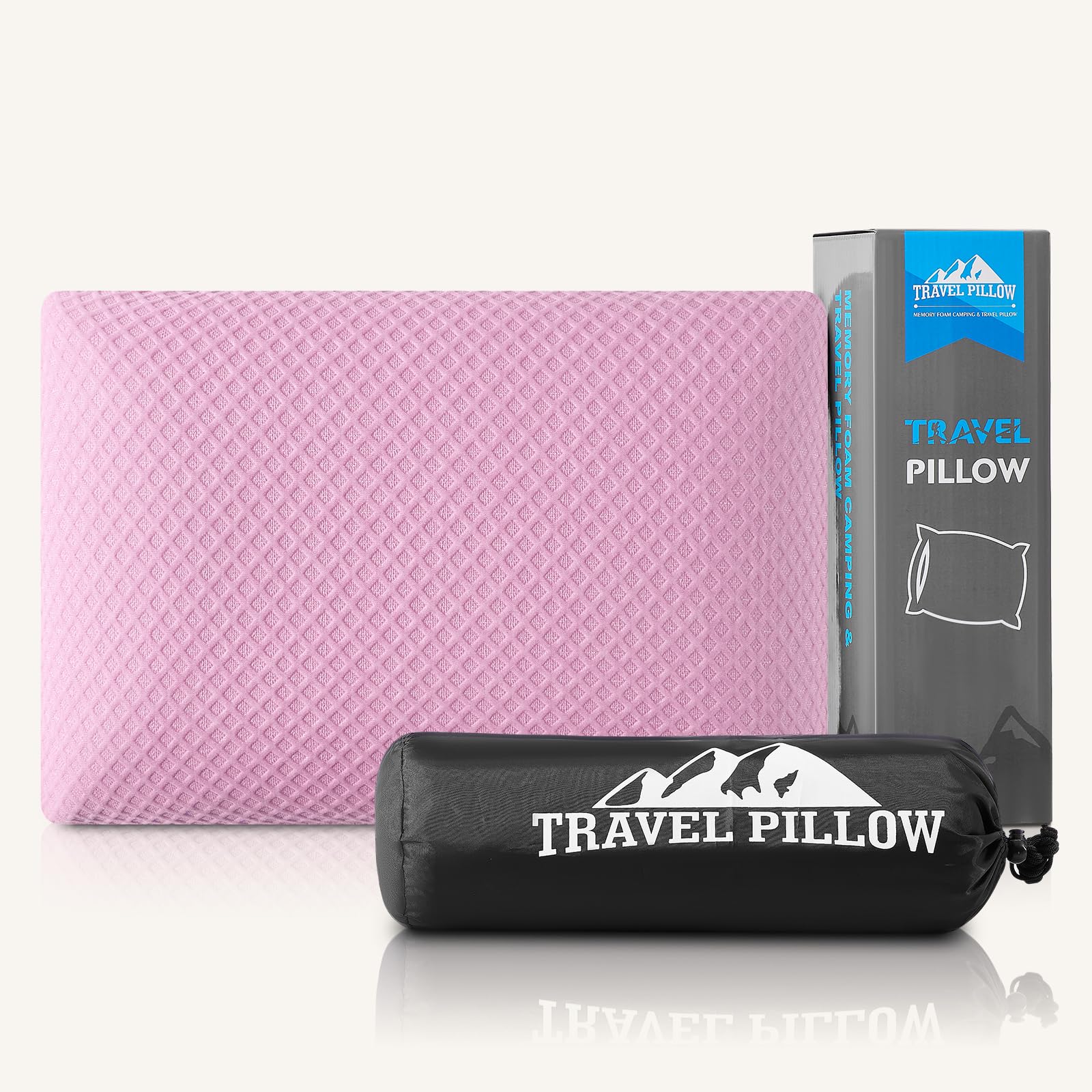 PEUJEW Memory Foam Travel Pillow