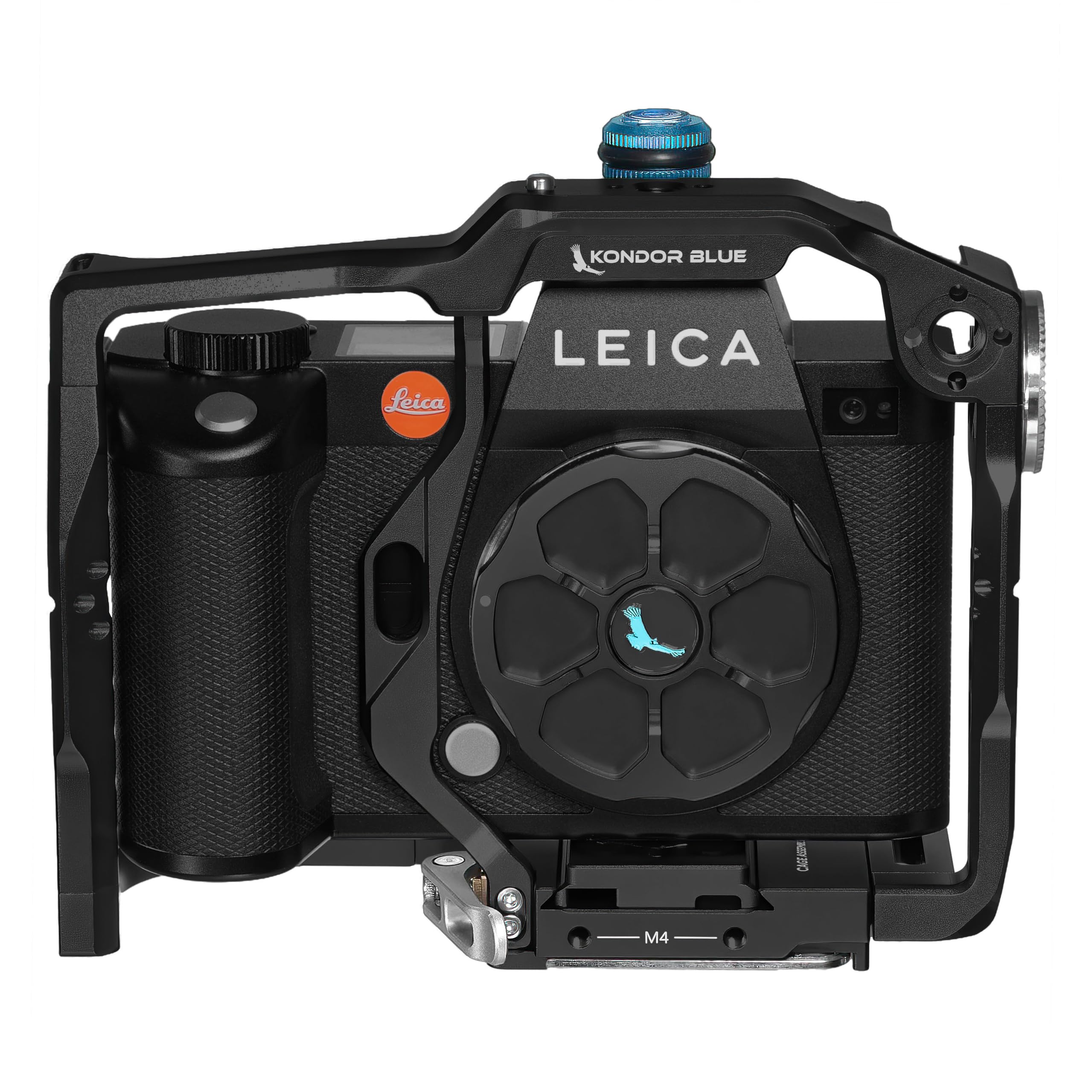 KONDOR BLUE | Cage Only for Leica SL2S/SL2/SL | Full Wrap Cage w/Arca QR System, Multiple Points of Contact, Built-in Tools, & Easy Accessibility for Professional Workflows | Raven Black